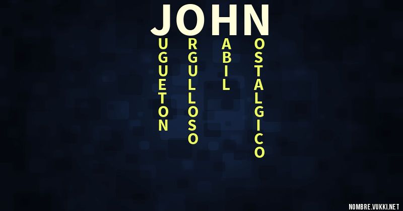 Acróstico john