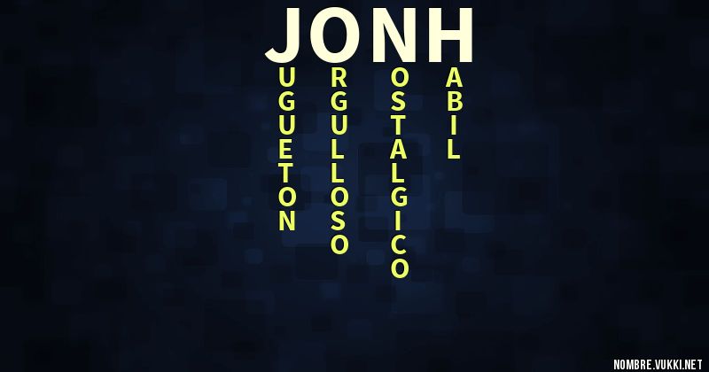 Acróstico jonh