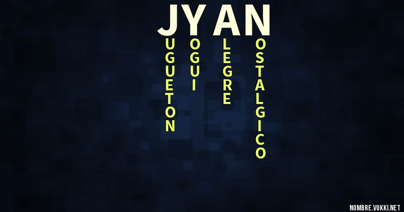 Acróstico jyan