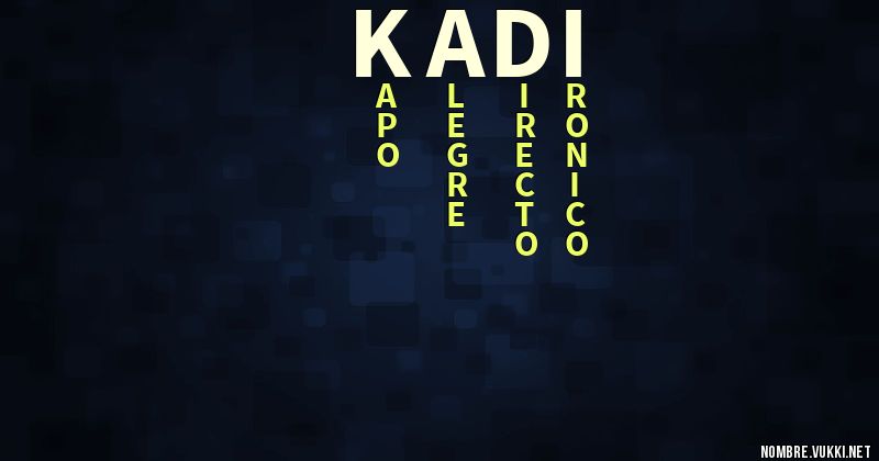 Acróstico kadi