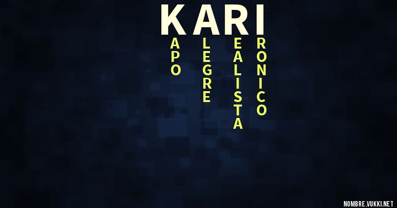 Acróstico kari