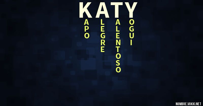Acróstico katy