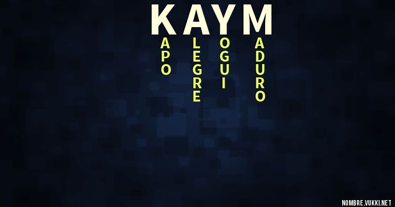 Acróstico kaym