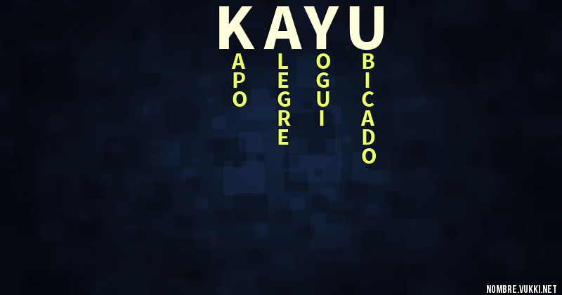 Acróstico kayu