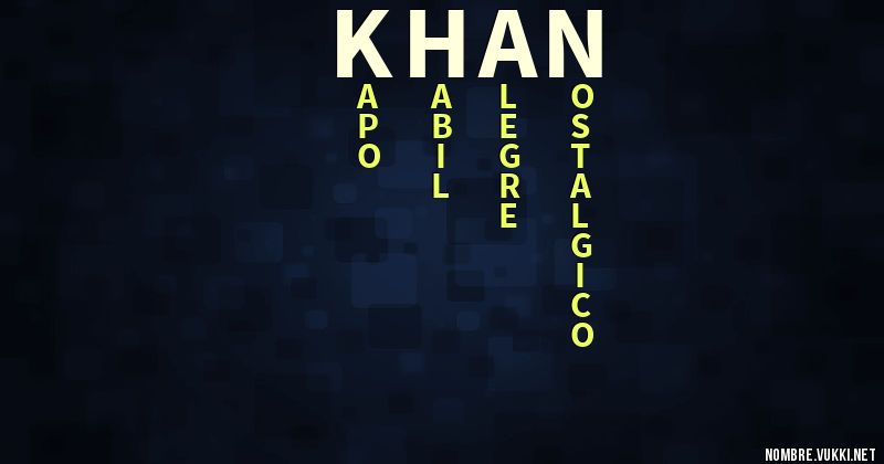 Acróstico khan