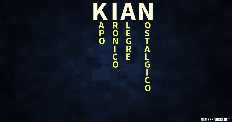 Acróstico kian