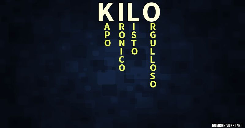 Acróstico kilo