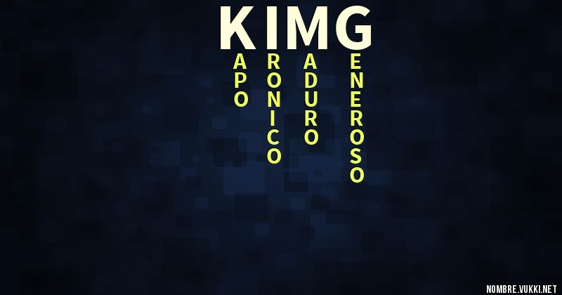 Acróstico kimg