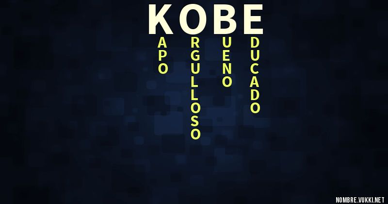 Acróstico kobe