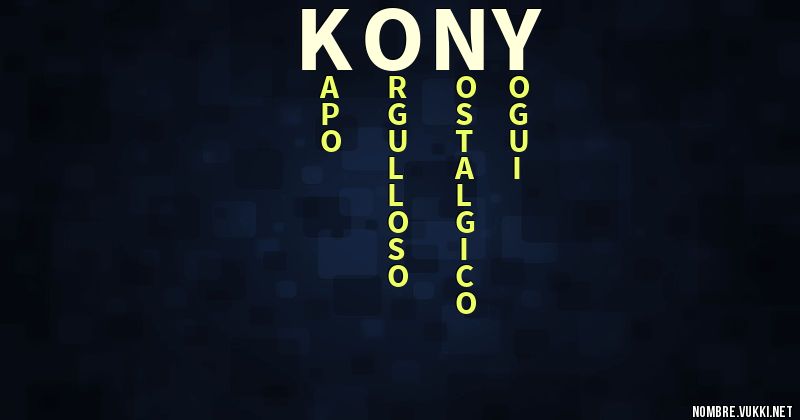 Acróstico kony