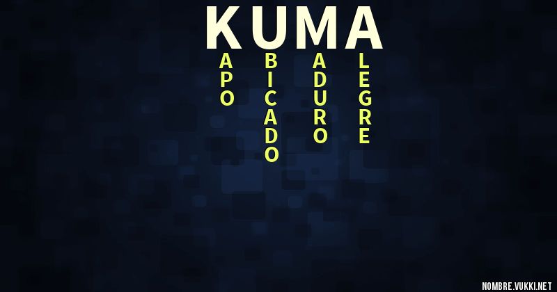 Acróstico kuma