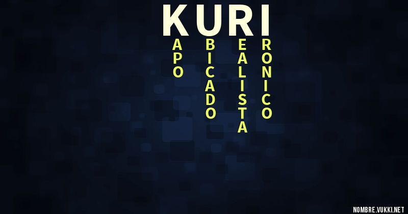 Acróstico kuri