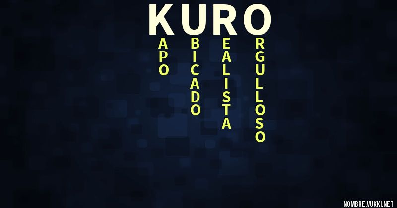 Acróstico kuro