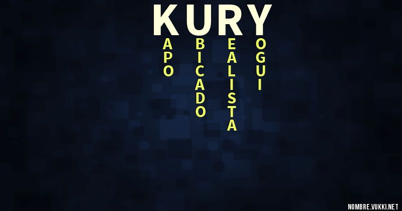 Acróstico kury