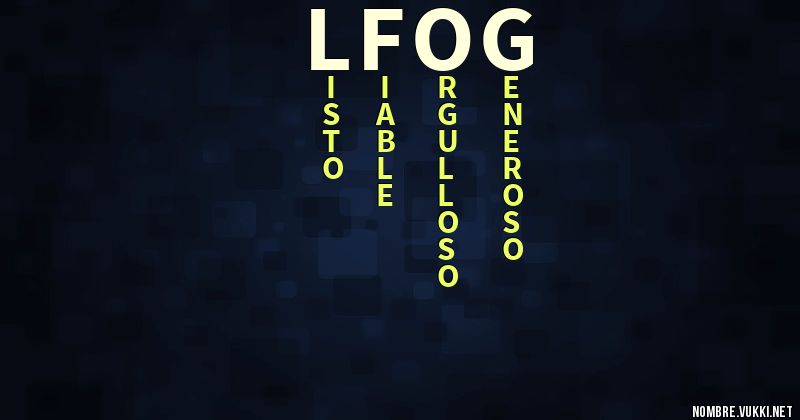 Acróstico l.fog