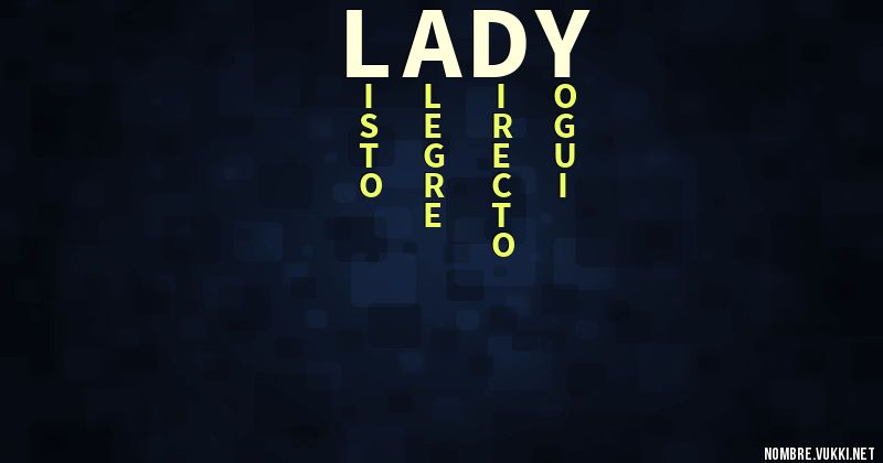 Acróstico lady