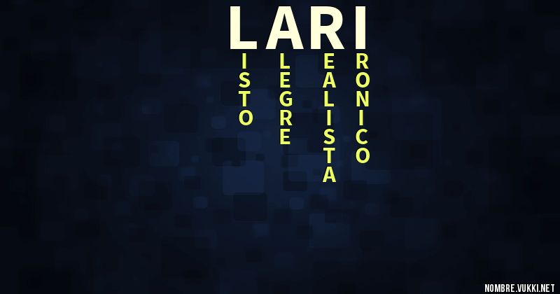 Acróstico lari