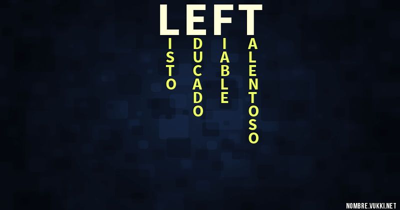 Acróstico left