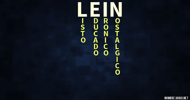 Acróstico lein