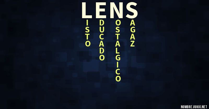 Acróstico lens