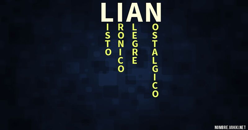 Acróstico lian