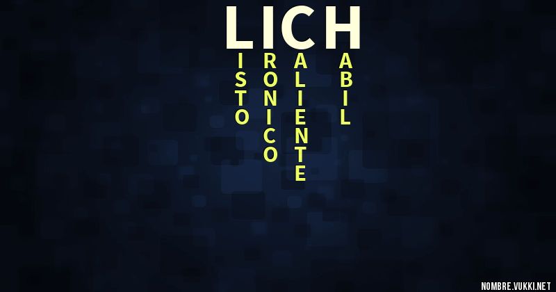 Acróstico lich