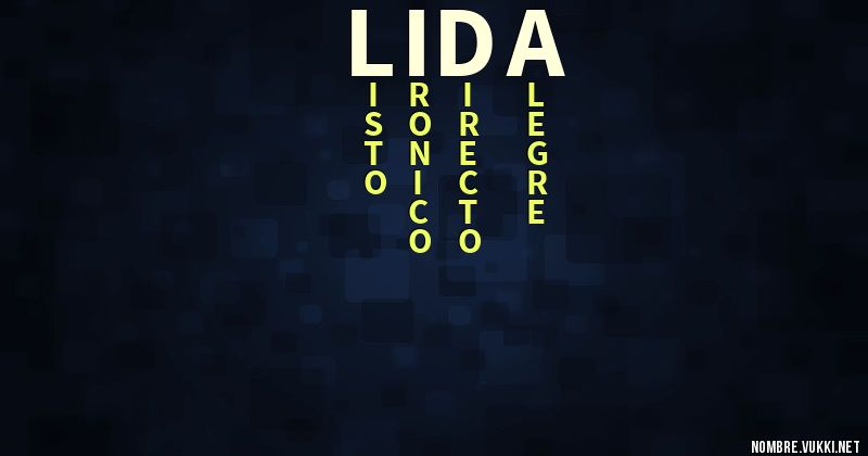 Acróstico lida