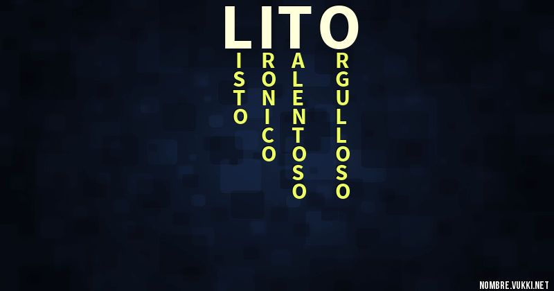 Acróstico lito