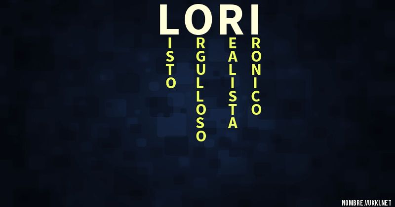 Acróstico lori