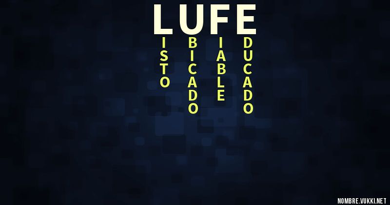 Acróstico lufe