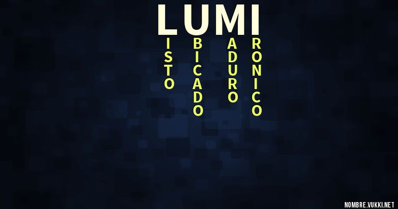 Acróstico lumi