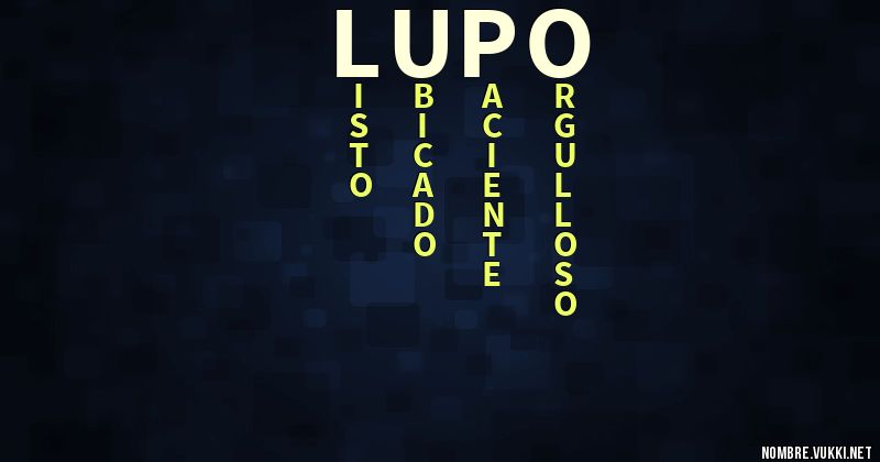 Acróstico lupo