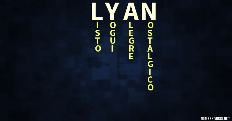 Acróstico lyan
