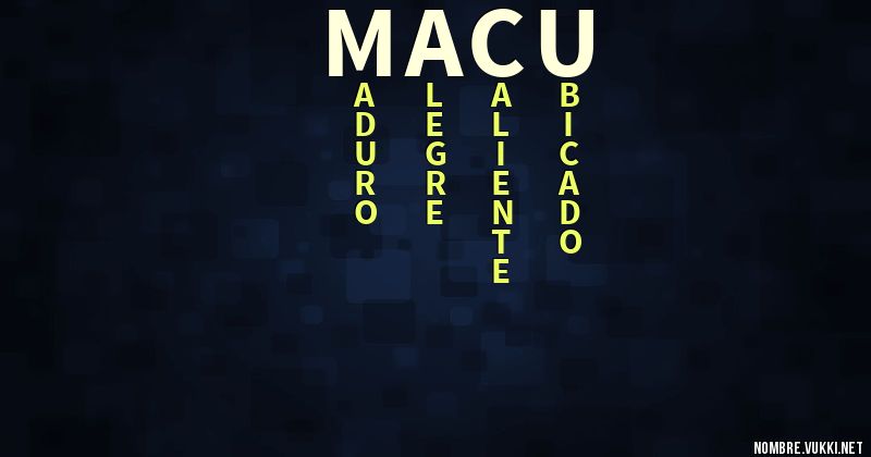 Acróstico macu