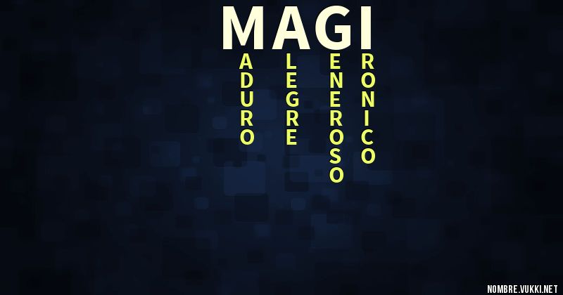 Acróstico magí