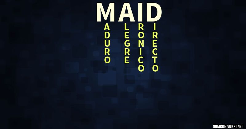 Acróstico maid