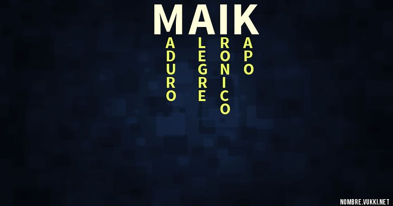 Acróstico maik