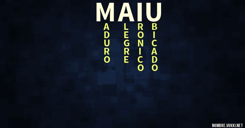 Acróstico maiu