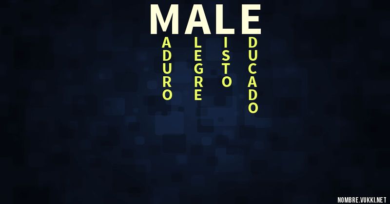Acróstico male