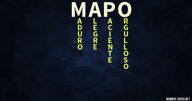 Qué significa mapo
