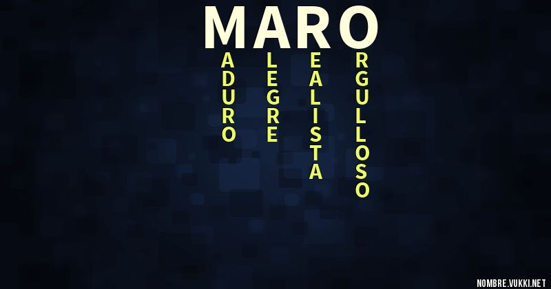 Acróstico maro