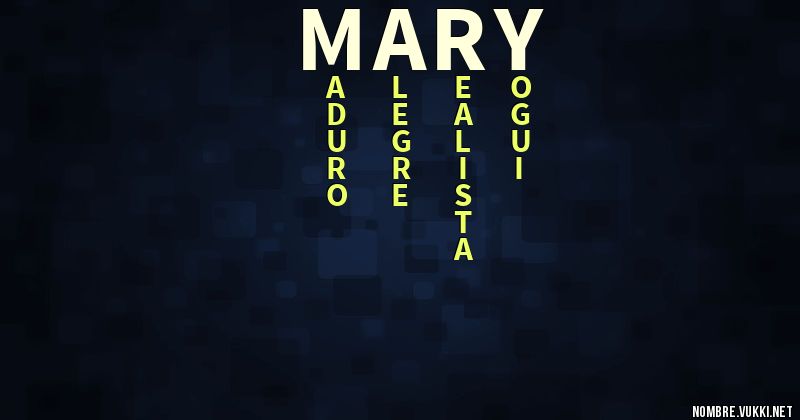 Acróstico mary