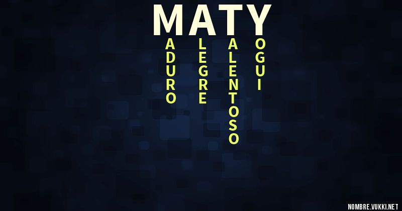 Acróstico maty