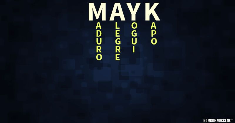 Acróstico mayk