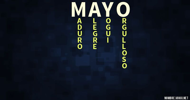 Acróstico mayo