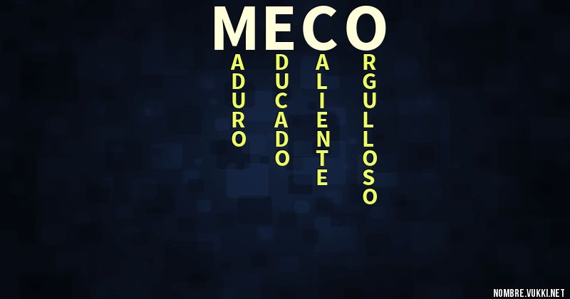 Acróstico meco