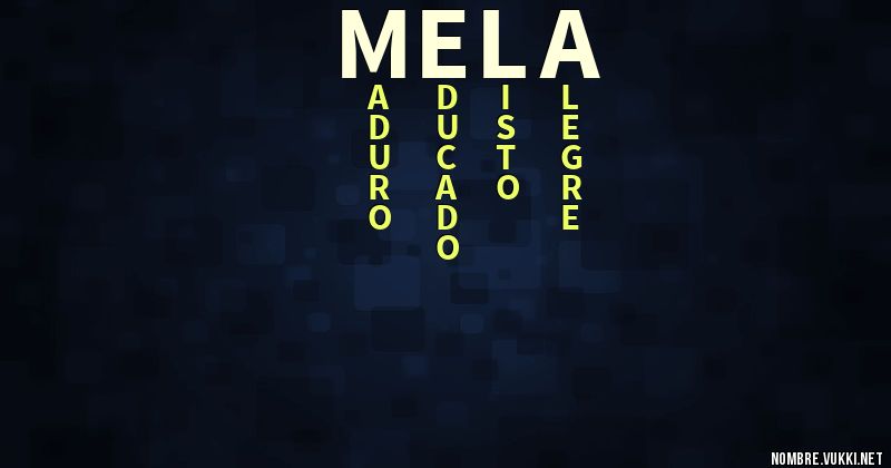 Acróstico mela
