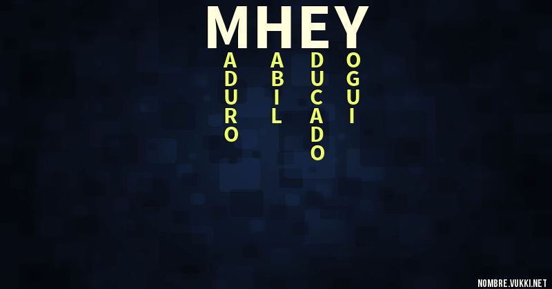 Acróstico mhey