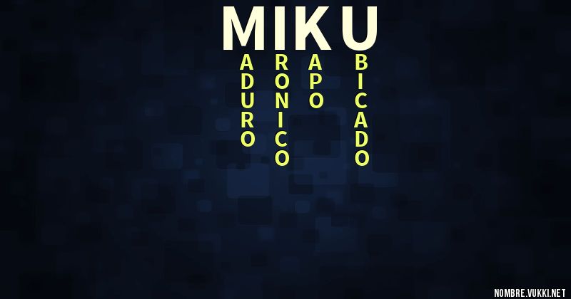 Acróstico miku