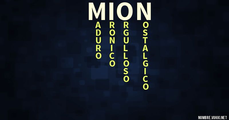 Acróstico mion